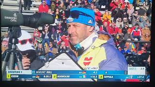 Sebastian samuelsson 3✨️ sprint holmenkollen skidskytteBiathlon world cup 2122 [upl. by Sheelagh]