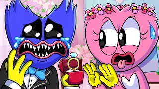 Nightmare Huggy Wuggy Gets Married Poppy Playtime 3 Animation [upl. by Airdnas]