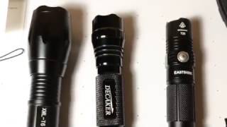 Eastshine T25 Flashlight Unboxing Comparison Testing and Review [upl. by Takken]