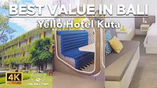 A lot of art in every space  Yello Hotel Kuta  Beachwalk Bali  Hotel Review [upl. by Atinrehs]