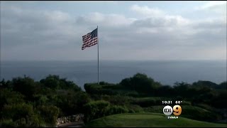 Donald Trump Fights To Keep Large American Flag Flying At Golf Course [upl. by Esmeralda]