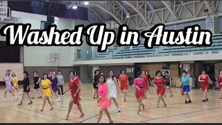 Washed Up in Austin Line DanceMaddison Glover  초급반 Demo [upl. by Ahcim]