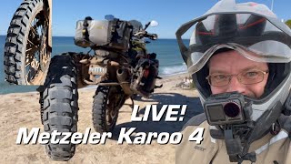 Live Metzeler Karoo 4 FINISHED  3700 Miles  Riders Share Rant [upl. by Ellennaj]