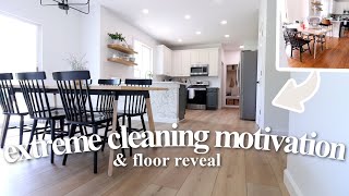 NEW CLEAN WITH ME 2022  CLEANING MOTIVATION  NEW Flooring REVEAL [upl. by Yrrat]