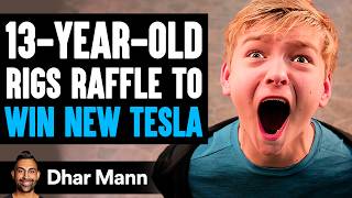 14YearOld RIGS RAFFLE TO WIN New TESLA What Happens Next Is Shocking  Dhar Mann Studios [upl. by Eca]