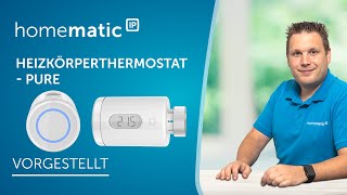 Homematic IP  Heizkörperthermostat – pure [upl. by Nyrb865]