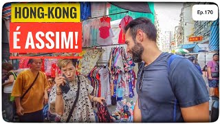 COMO é o Caótico MERCADO de RUA de HongKongDECATHLON com preços [upl. by Chafee930]