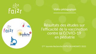 Résultats des études sur l’efficacité de la vaccination contre la COVID19 en pédiatrie [upl. by Corrianne]