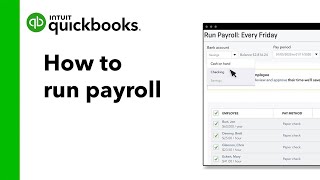 How to run payroll in QuickBooks Online [upl. by Anadal626]