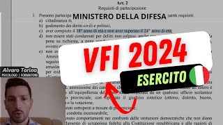 Concorso VFI ESERCITO Limiti detà e REQUISITI [upl. by Nwahsram850]