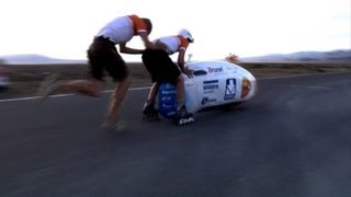 Dutch student team sets world landspeed record [upl. by Vogel]