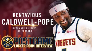 Kentavious CaldwellPope Post Game Locker Room Interview vs Thunder 🎙  122923 [upl. by Dorr12]