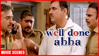 Police Chases Boman Irani amp His Wife  Well Done Abba  Movie Scenes  Shyam Benegal [upl. by Adah]