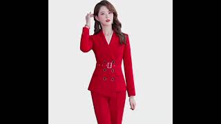 Ladies pant suits women business work wear formal 2amp3 piece set [upl. by Inait545]