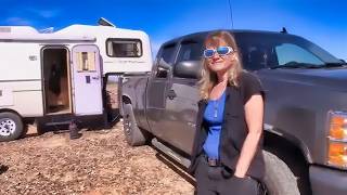 Trailer Tour Solo Woman Living in a Scamp Trailer [upl. by Anelrad]