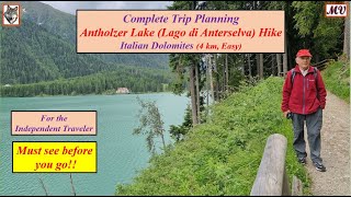 Antholzer Anterselva Lake Hike Italian Dolomites  Complete Trip Planning All You Need to Know [upl. by Korwin]