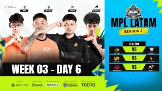 MPL LATAM S2 Regular Season  Week 3 Day 6  Mobile Legends Bang Bang ESP [upl. by Thay681]