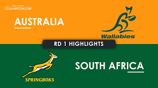 HIGHLIGHTS  AUSTRALIA v SOUTH AFRICA  The Rugby Championship 2024 [upl. by Leanor]