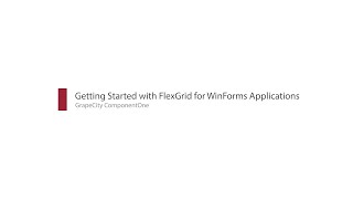 How to Add FlexGrid a WinForms Datagrid Control to Your Desktop Application [upl. by Trillbee]