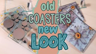 Creative DIY Give Your Old Coasters a New Look with Napkins [upl. by Dowell489]