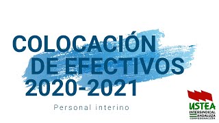 Vídeo guía de apoyo en la solicitud Colocación de efectivos 2021 personal interino [upl. by Nicky]