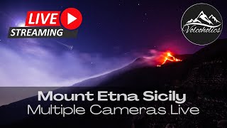 🌋Mt Etna Volcano Live Multiple Cameras Live [upl. by Boesch562]