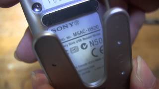 Sony® Model № MSACUS20 Memory Stick USB ReaderWriter ソニーメモリースティックリーダー・ライター [upl. by Amandy917]