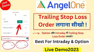 Angel One में Intraday Stop Loss कैसे लगाए Intraday Trading Stop Loss in Angel Broking [upl. by Romalda]