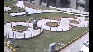 Demo of new automated system for two wheeler Driving test in Gujarat [upl. by Pauletta]