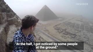 An 18YearOld Illegally Climbed Egypts Great Pyramid [upl. by Akiret]