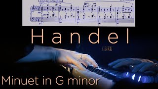 Handel Minuet in G minor arr Kempff  score PDF [upl. by Godding]