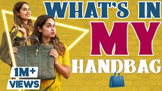 Whats in My HandBag ft Shrutika Arjun ❤️ 💼  Lifestyle 🤓 Hand Bag Secrets 😉 [upl. by Eberhard]