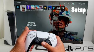 PlayStation 5 Initial Setup Startup Dashboard and Gameplay [upl. by Ivar]