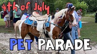 July 4th Pet Parade Bandera Texas  Unique and Family Friendly event [upl. by Queridas]