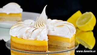 Tarta de limón o Lemon Pie con merengue suizo [upl. by Hellman]