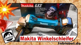 MAKITA DGA452 Akku Winkelschleifer⎮Besser als Bosch Flex Review Unboxing Test Flex Schleifer 18v [upl. by Fleeta]