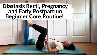 Diastasis Recti and Early Postpartum Core Exercises [upl. by Josie697]