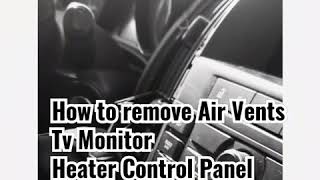 How to remove Air vents  Tv Monitor Heater Control Panel Opel Astra J 2012 [upl. by Fianna]