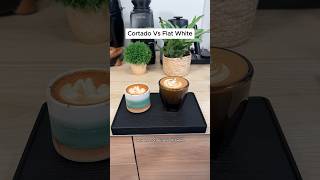 Cortado Versus Flat White espresso coffee [upl. by Cassondra588]