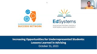 Increasing Opportunities for Underrepresented Students Lessons Learned in Advising [upl. by Takken523]