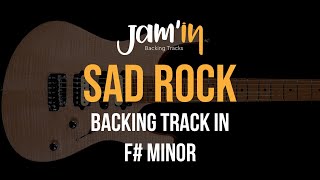 Sad Rock Guitar Backing Track in F Minor [upl. by Jana]