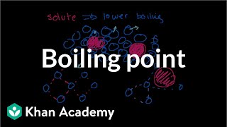 Boiling point elevation and freezing point depression  Chemistry  Khan Academy [upl. by Korb792]