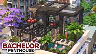 Sultry Bachelor Penthouse ❤️‍🔥  The Sims 4 Speed Build [upl. by Reace]