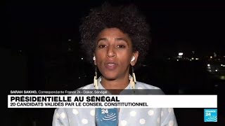 Présidentielle au Sénégal  le conseil constitutionnel valide 20 candidats pour le 25 février [upl. by Ecirtac911]