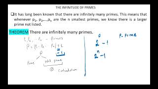 THE INFINITUDE OF PRIMES [upl. by Ardnnek]