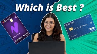 HDFC Millennia Credit Card vs Tata Neu Infinity HDFC Credit Card  Credit Card Comparison [upl. by Adlez563]