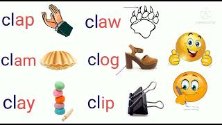 Consonant Blends  quotclquot Words  Initial Blends quotclquot four letter words  Learn Phonics for Kids [upl. by Loux]