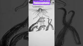 Phobias as drawings Thalassophobia drawing sketch [upl. by Albarran]