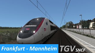 Train Simulator 2020  TGV von Frankfurt nach Mannheim  TS2020 [upl. by Ishmael694]