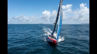 Vidéo du bord  Yoann Richomme et Yann Eliès au taquet deuxièmejourdecourse [upl. by Yenmor]